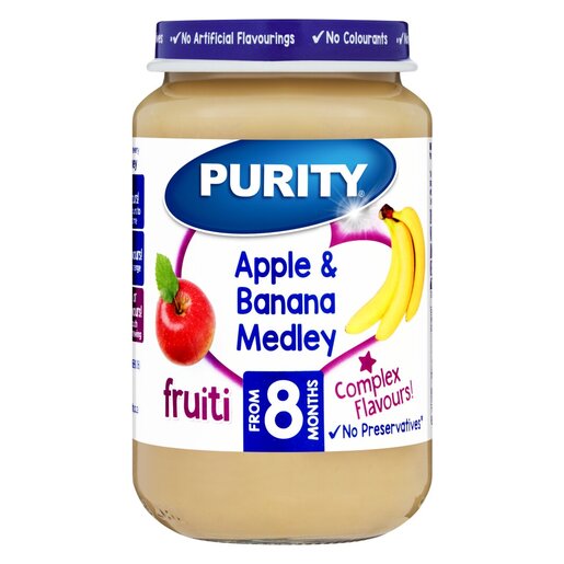 Purity Baby Food Apple & Banana 200ML