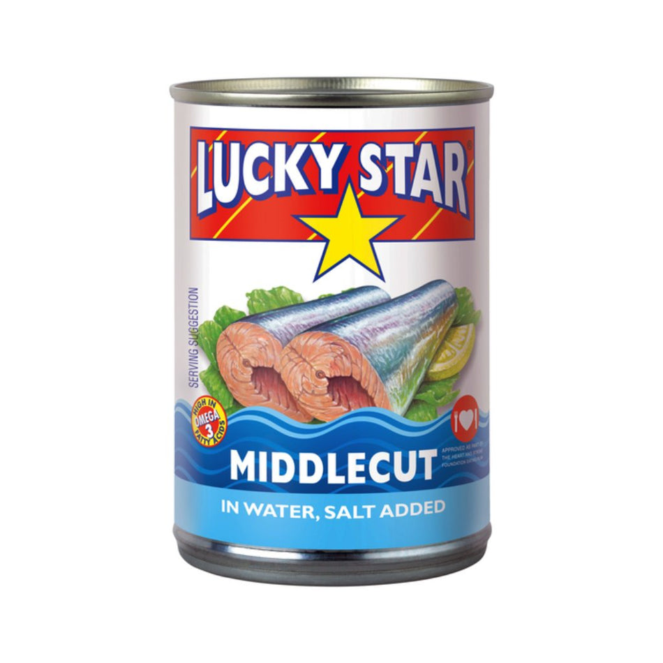 Lucky Star Pilchards Middlecut in Water 425G