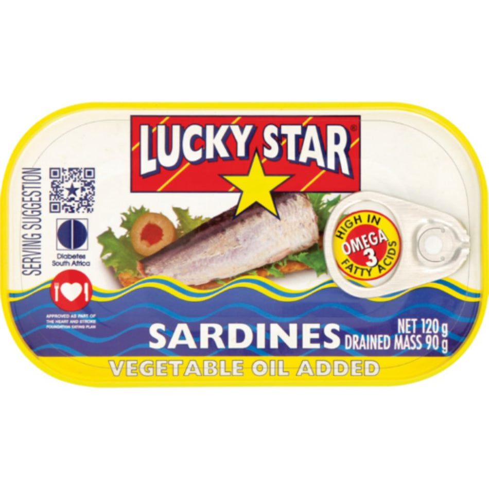Lucky Star Sardines Vegetable Oil 120G