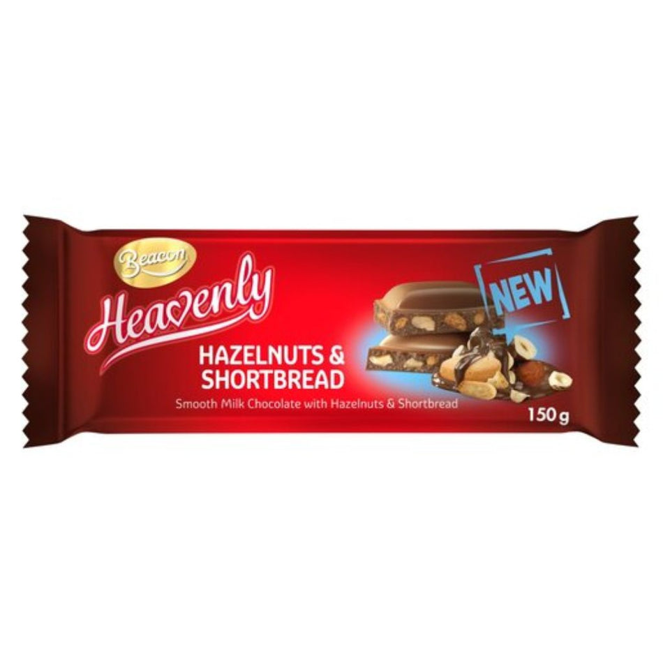 Beacon Chocolate Heavenly Hazelnuts & Shortbread 150G