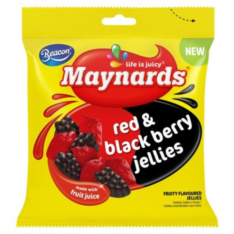 Maynards Sweets Red & Blackberry Jellies 100G