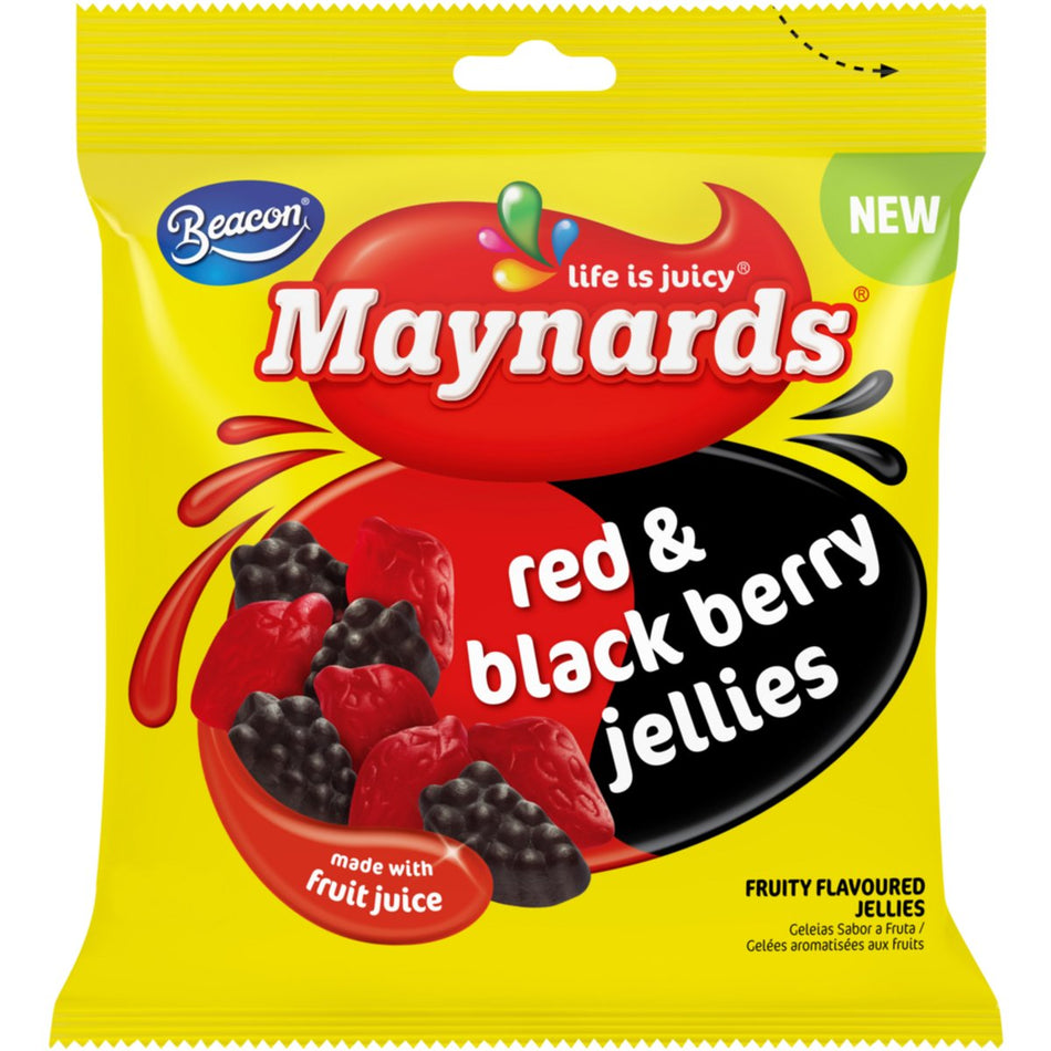 Maynards Sweets Red & Blackberry Jellies 60G