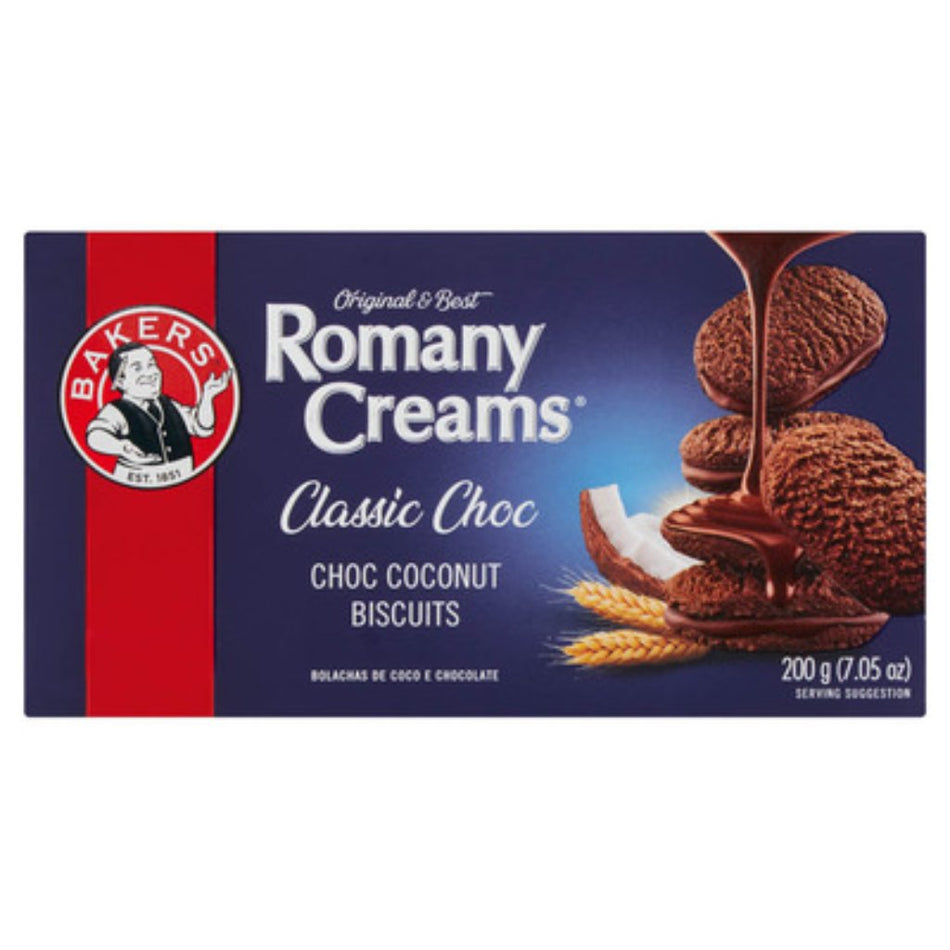 Bakers Biscuits Romany Creams Classic Choc 200G