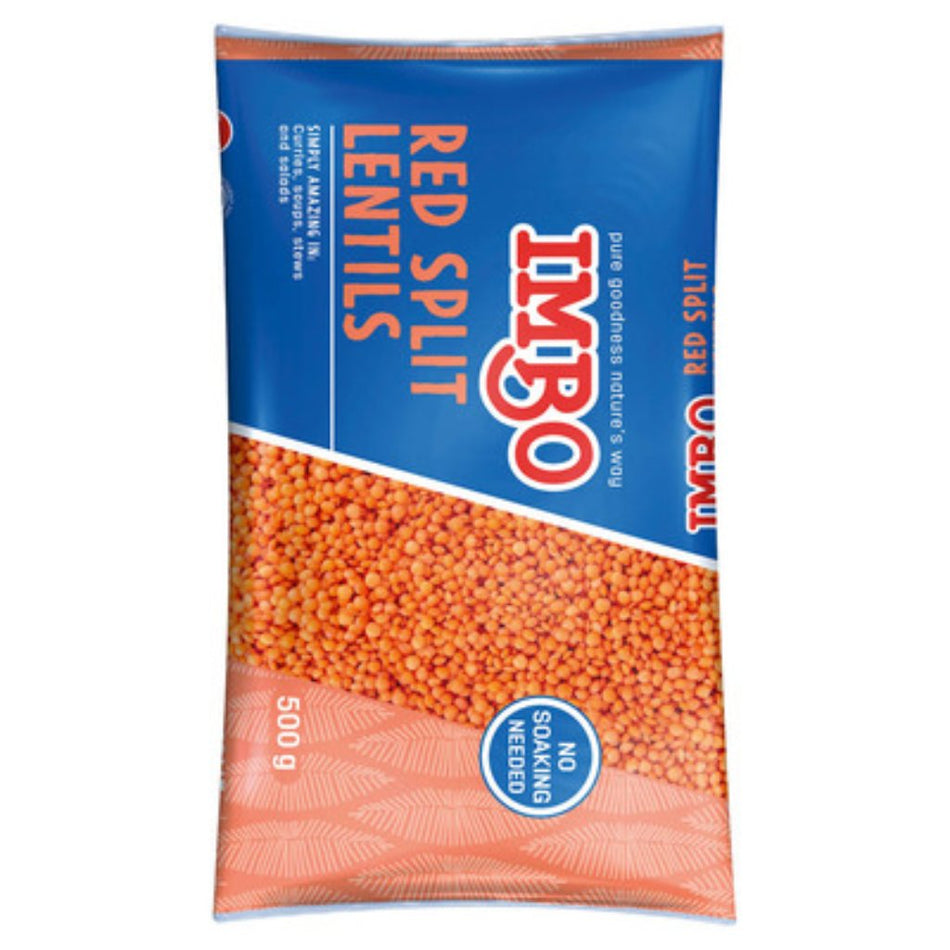 Imbo Red Split Lentils 500G