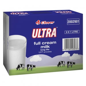 Clover Ultra Long Life Milk Full Cream 6'S NONE