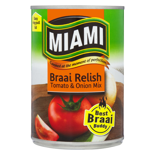 Miami Braai Relish Tomato & Onion 410G -