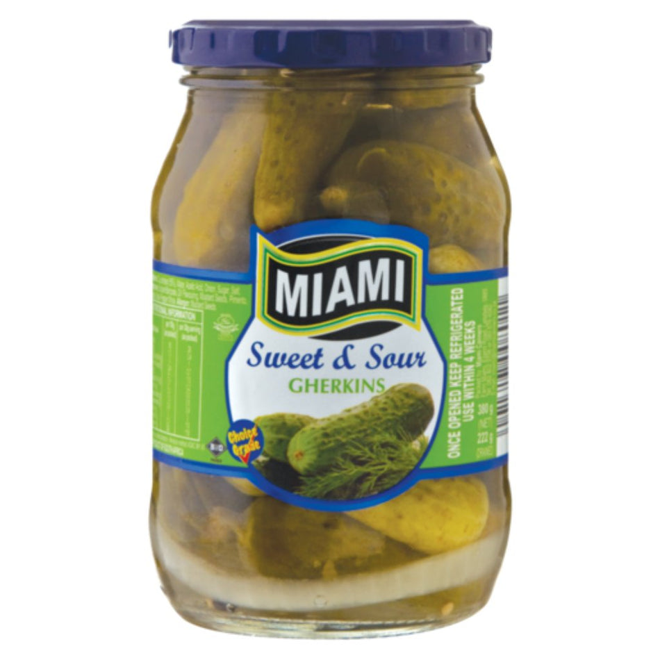 Miami Gherkins Sweet & Sour 405G