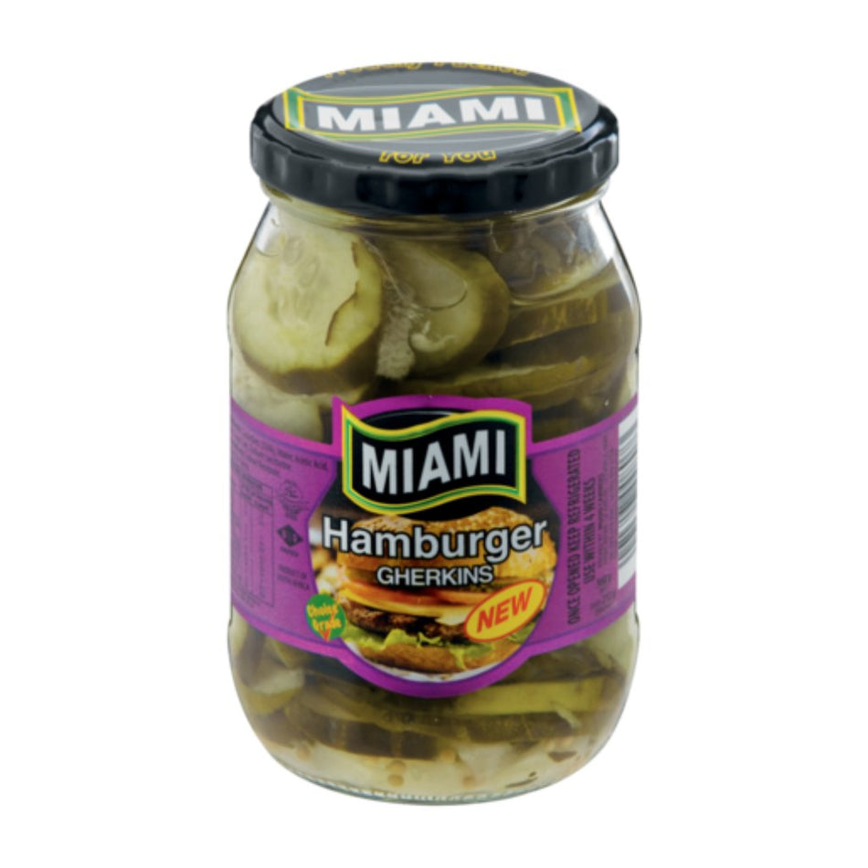Miami Gherkins Humburger Sliced 380G