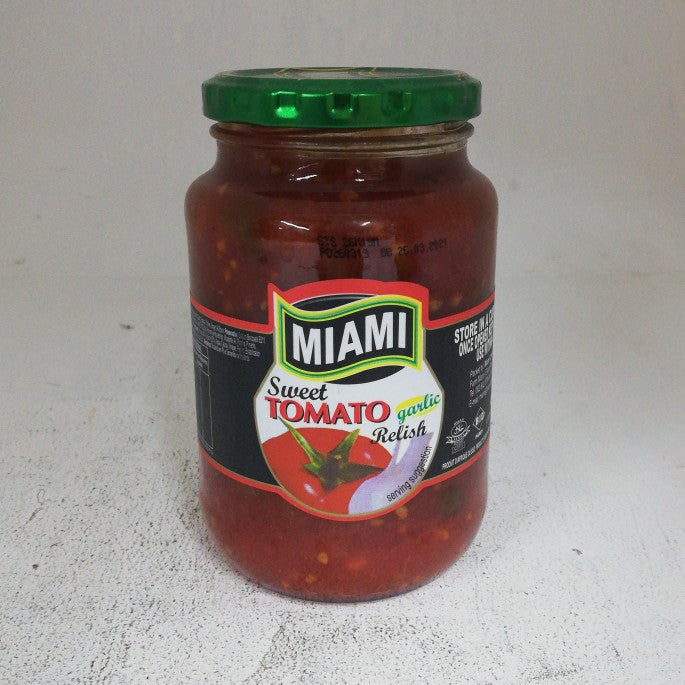 Miami Relish Sweet Tomato & Garlic 450G