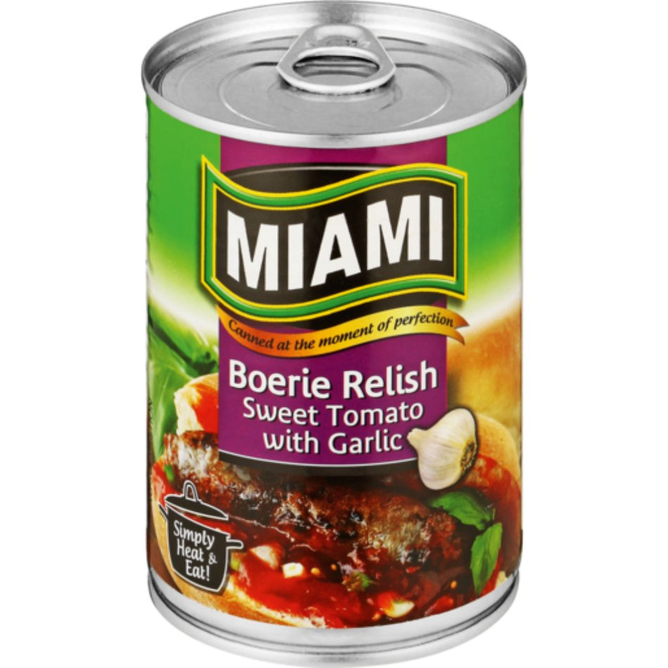 Miami Relish Boerie Sweet Tomato & Garlic 450G