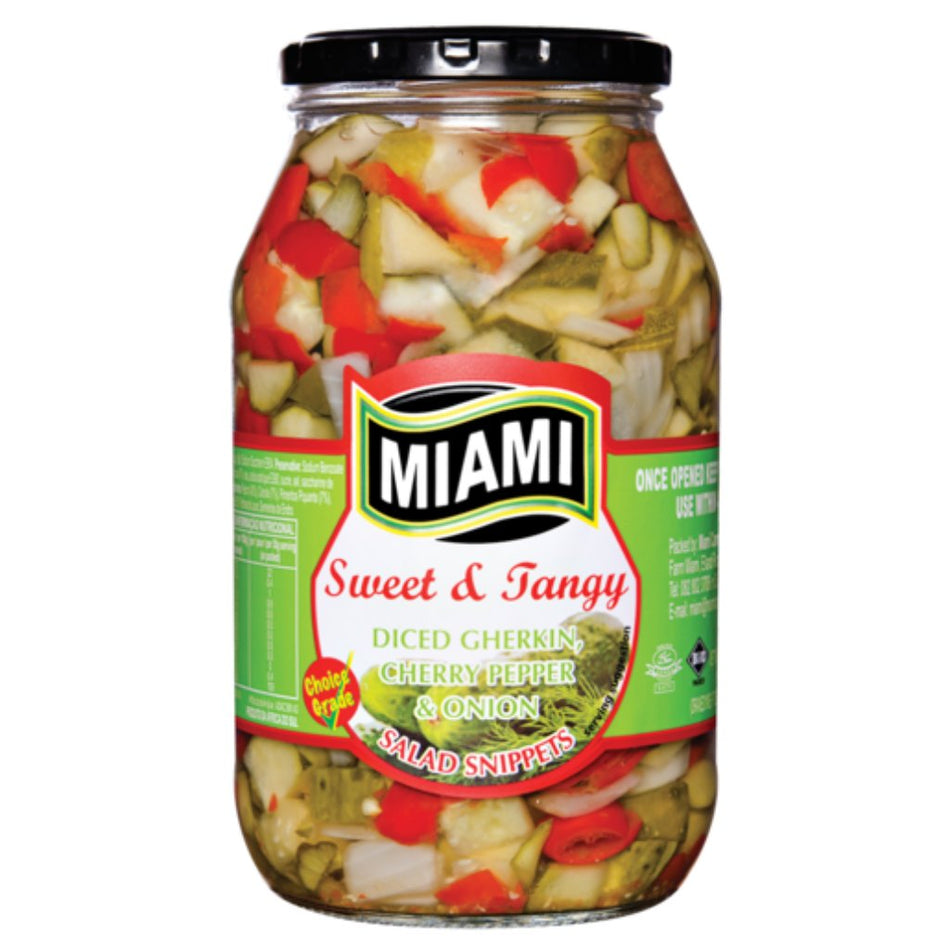 Miami Gherkins Diced with Pepper 760G