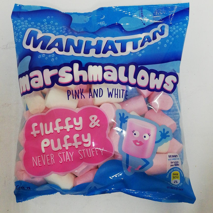 Manhattan Pink & White Mallows 400G -