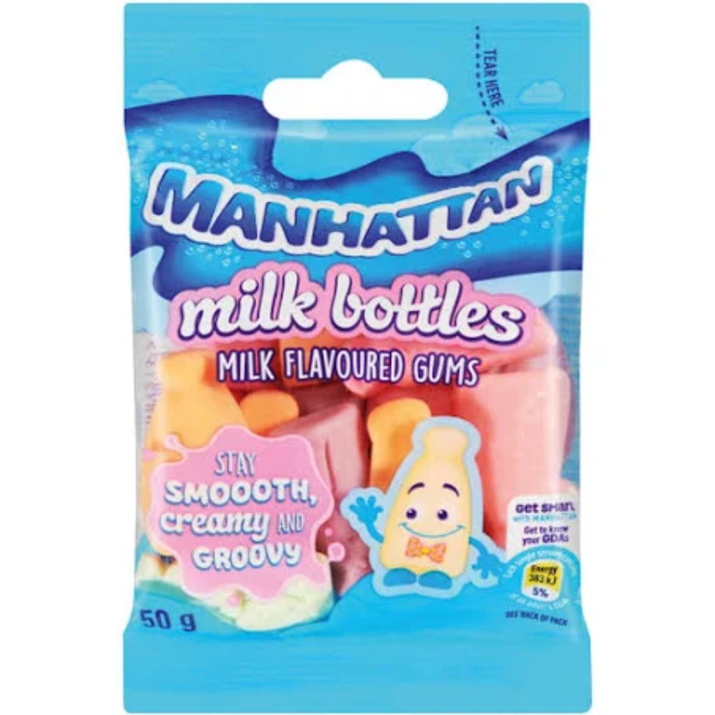 Manhattan Mini Milk Bottles 50G -