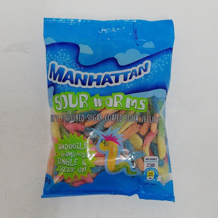 Manhattan Sour Worms 400G -