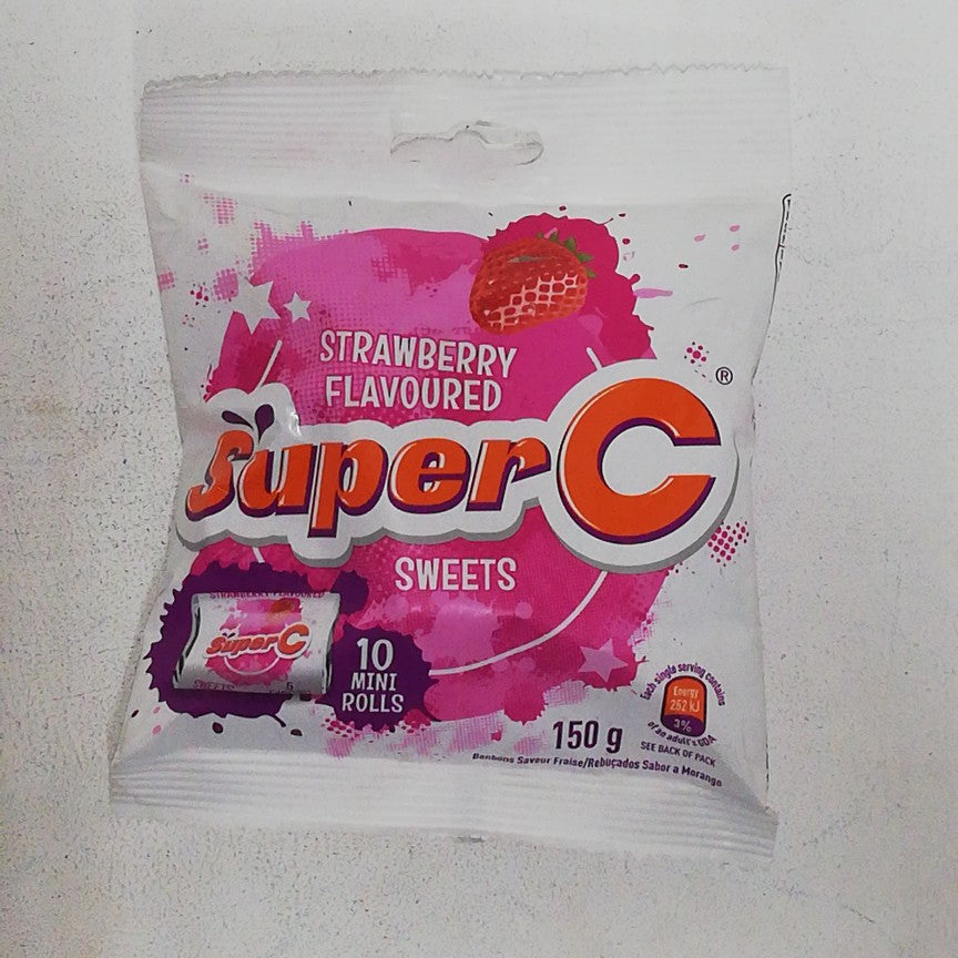 Super C Mini Roll Strawberry 150G -