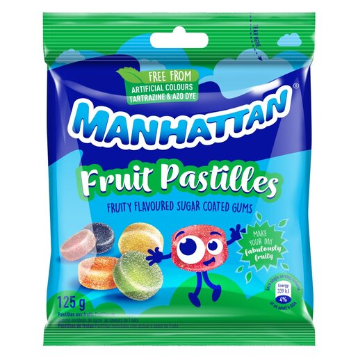 Manhattan Fruit Pastilles 125g