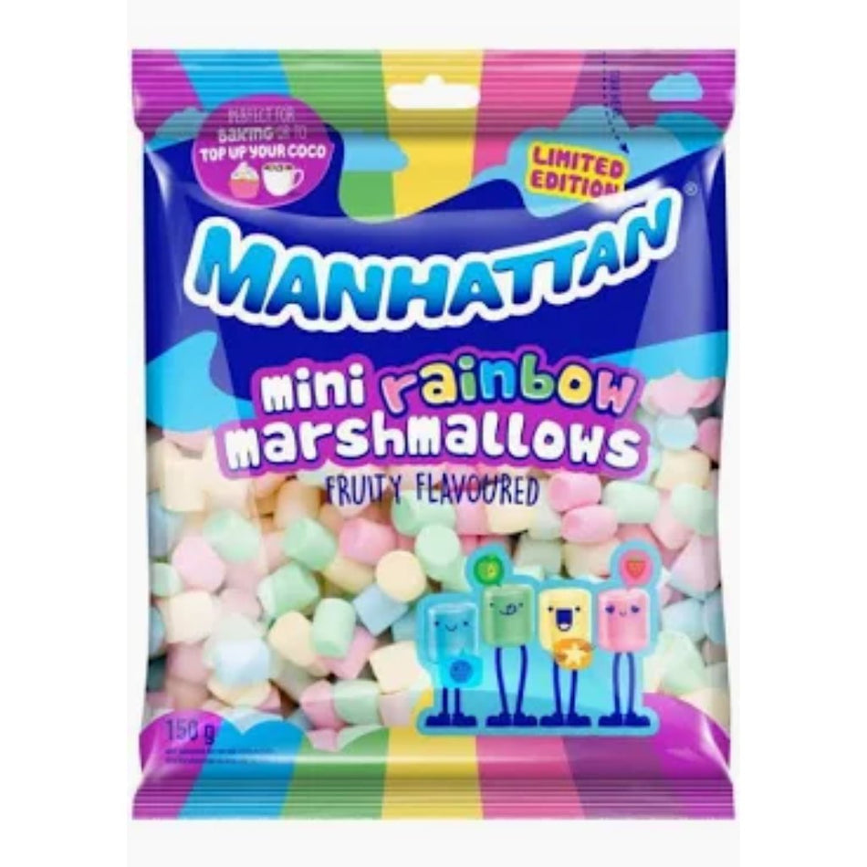 Manhattan Marshmallows Mini Rainbow 150G