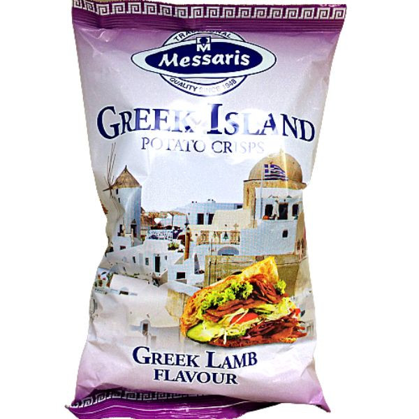 Messaris Greek Island Greek Lamb Potato Chips 125g