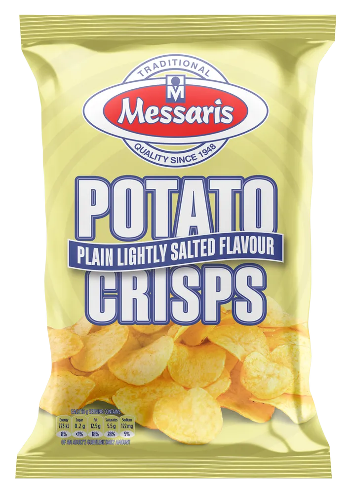 Messaris Plain Lightly Salted Crisps 125g