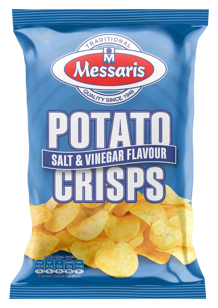 Messaris Salt & Vinegar Crisps 125g