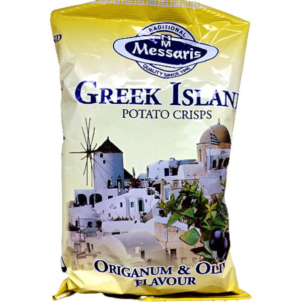 Messaris Greek Island Origanum & Olive Potato Chips 125g