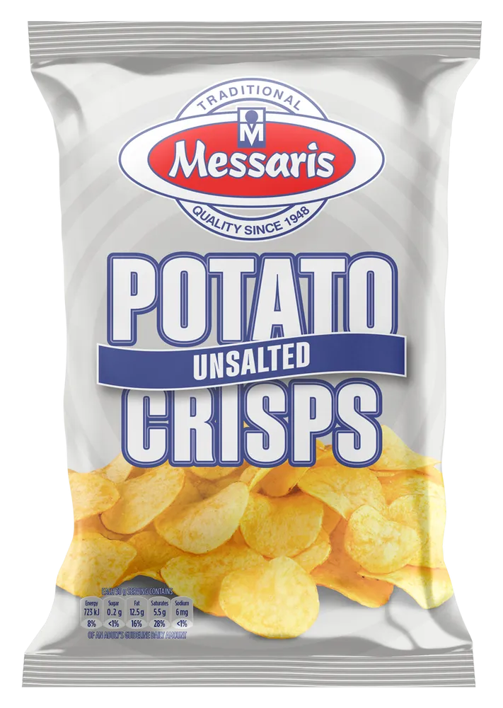 Messaris Unsalted Crisps 125g