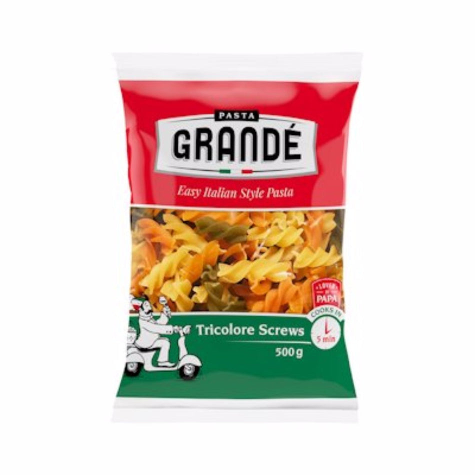 Pasta Grande Tricolour Screws 500G