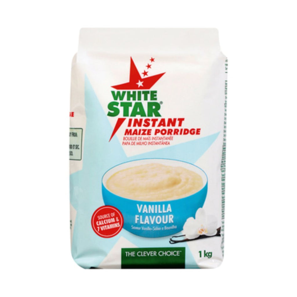 White Star Instant Porridge Vanilla 1KG