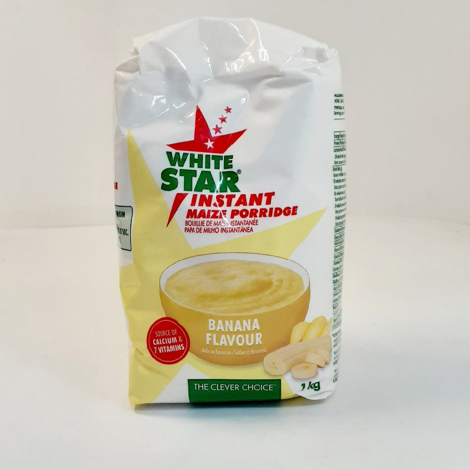 White Star Instant Porridge Banana 1KG