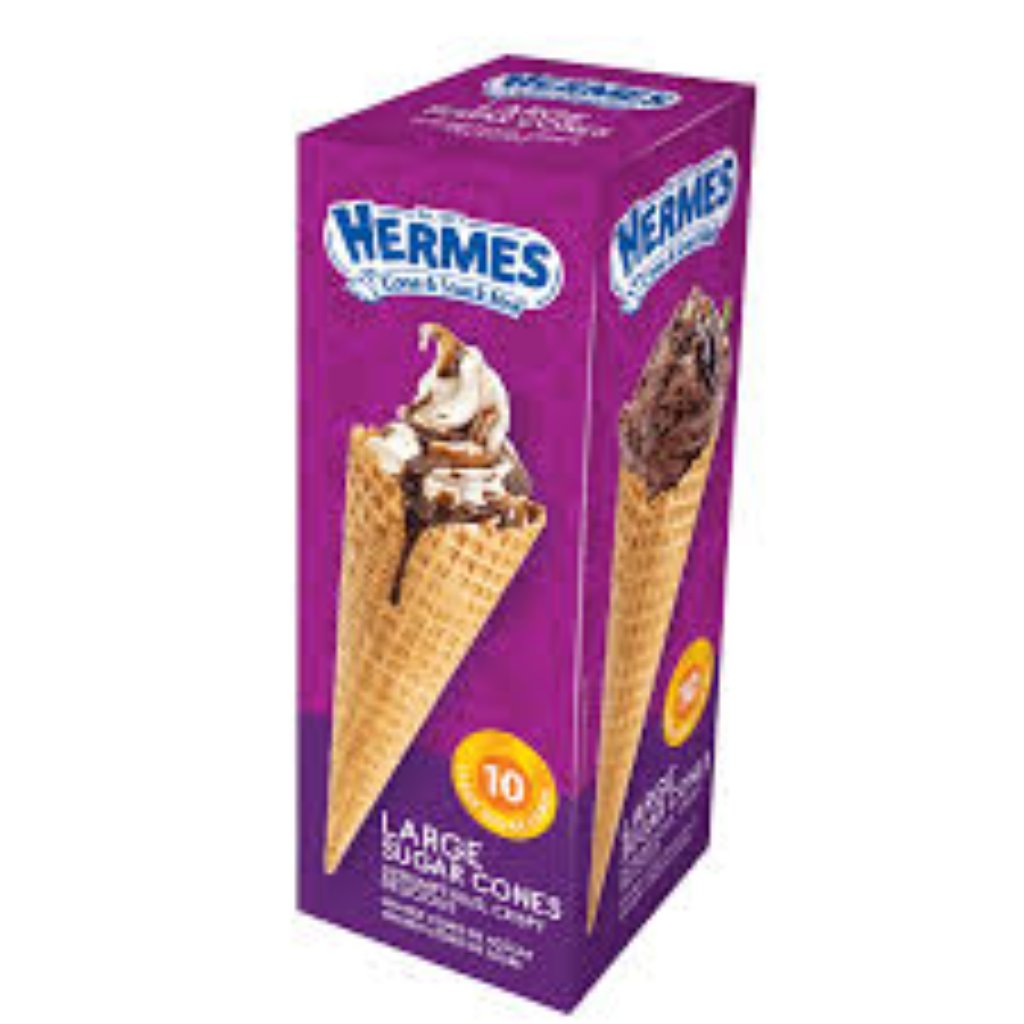 Hermes Sugar Cones Large 10'S -