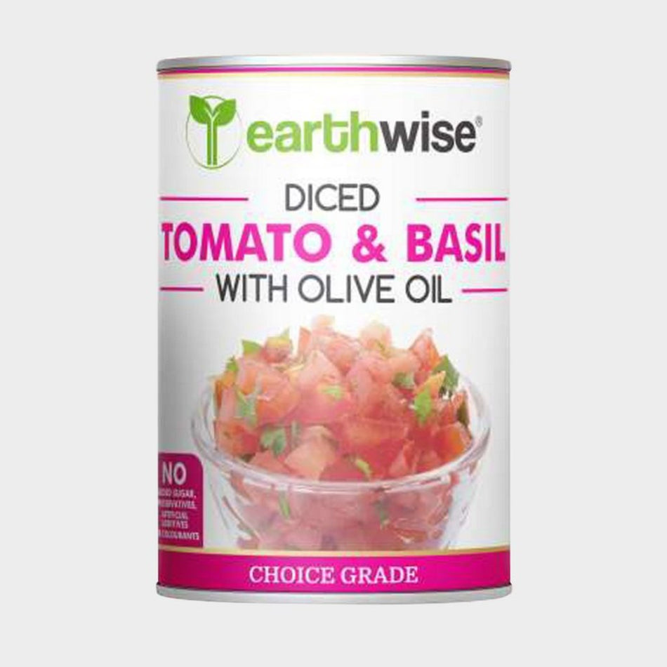 Earthwise Tomato & Basil Diced 400G