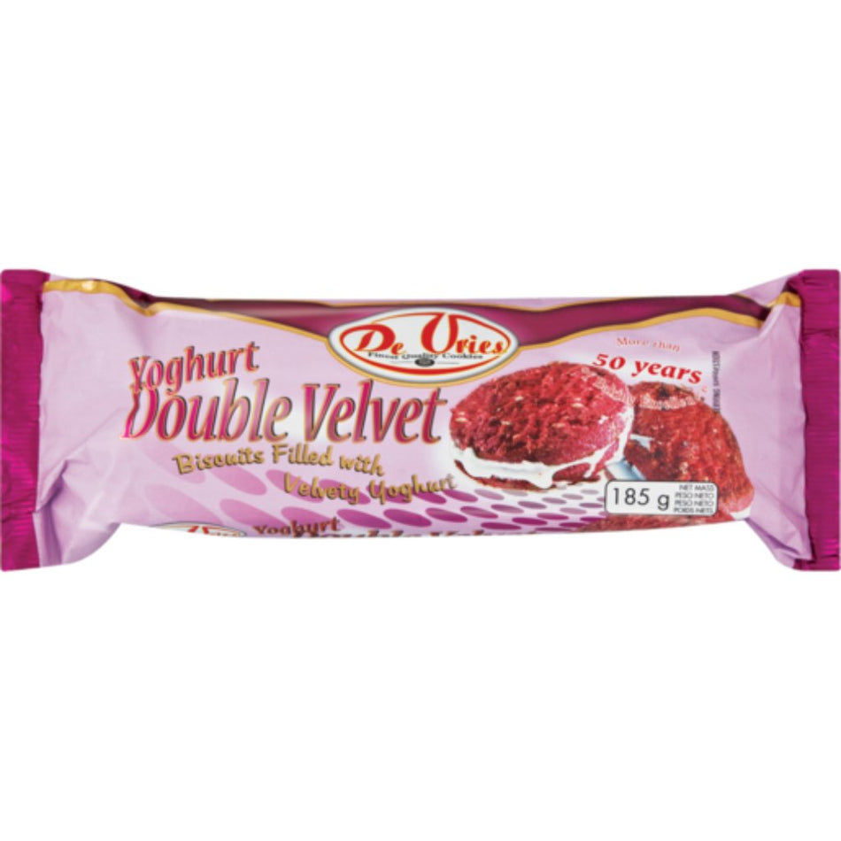 De Vries Double Velvet Yoghurt Biscuits 185G