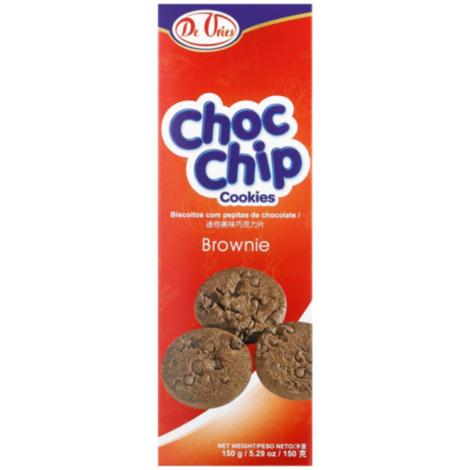De Vries Choc Chip Brownie Biscuits 150G