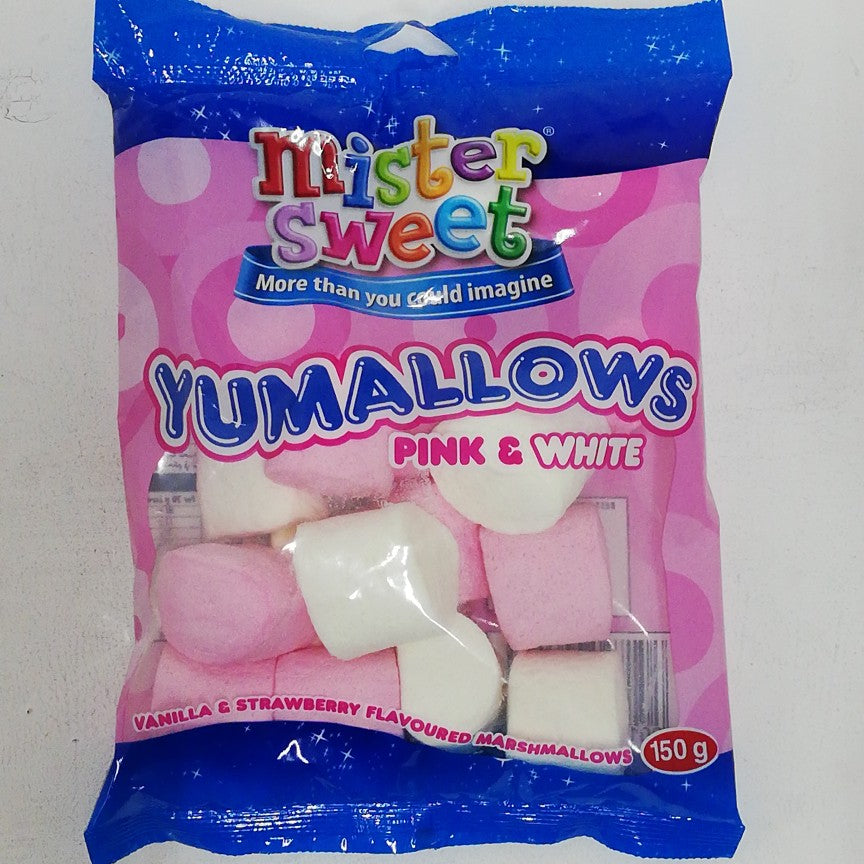 Mister Sweet Yumallows Pink & White 150G -