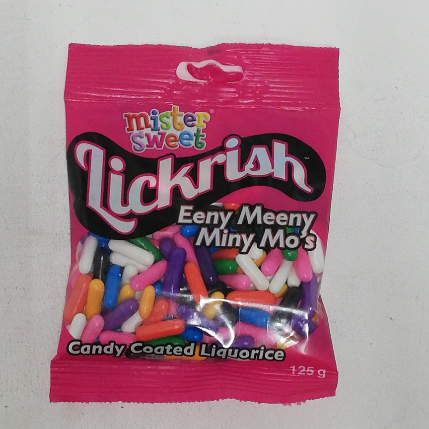 Mister Sweet Lickrish Eeny Meeny Miny Mo's 125G -