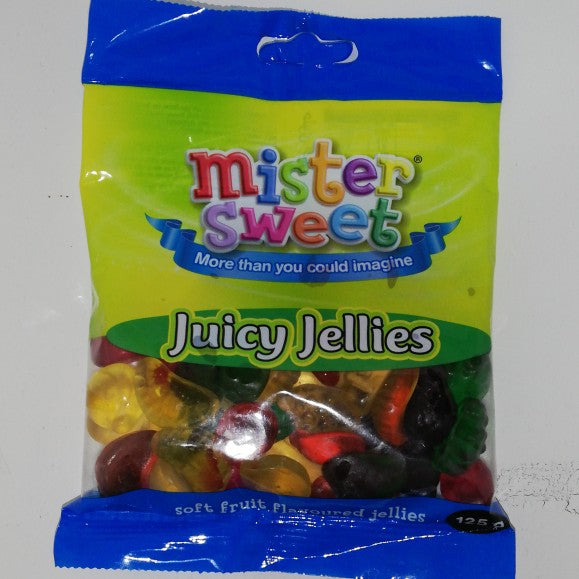 Mister Sweet Juicy Jellies 125G -