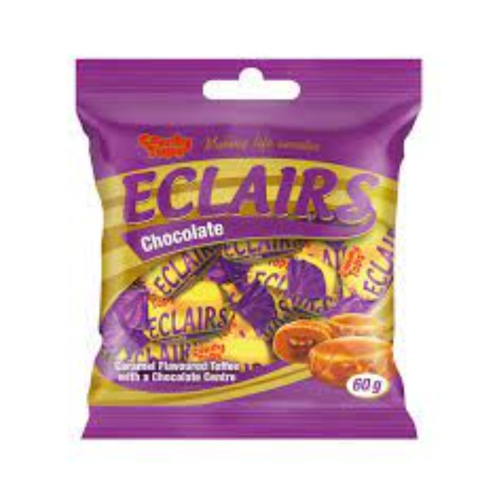 Mister Sweet Candy Tops Eclairs Chocolate 60G -