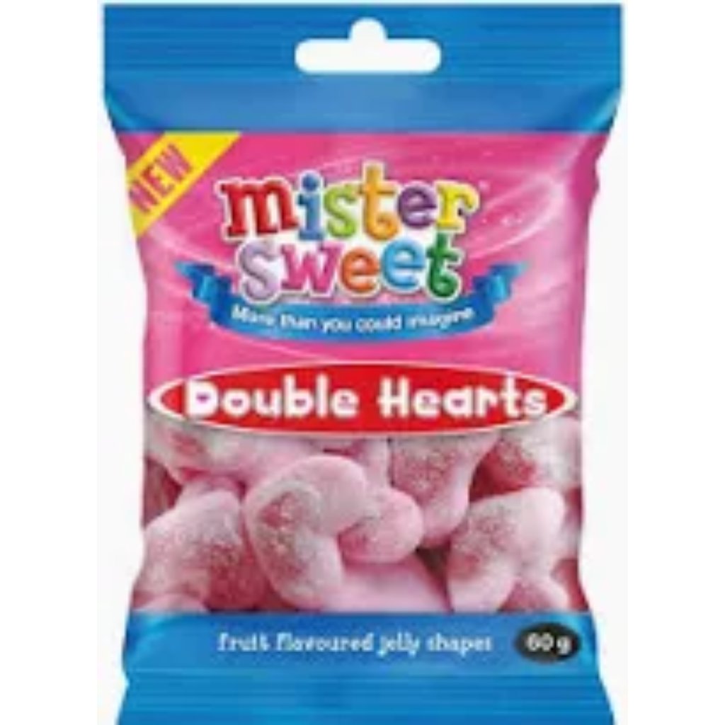 Mister Sweet Gum & Jellies Hearts 60G -