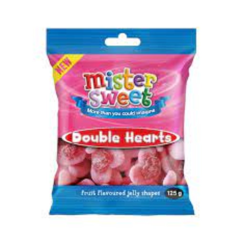Mister Sweet Gums & Jellies Hearts 125G -