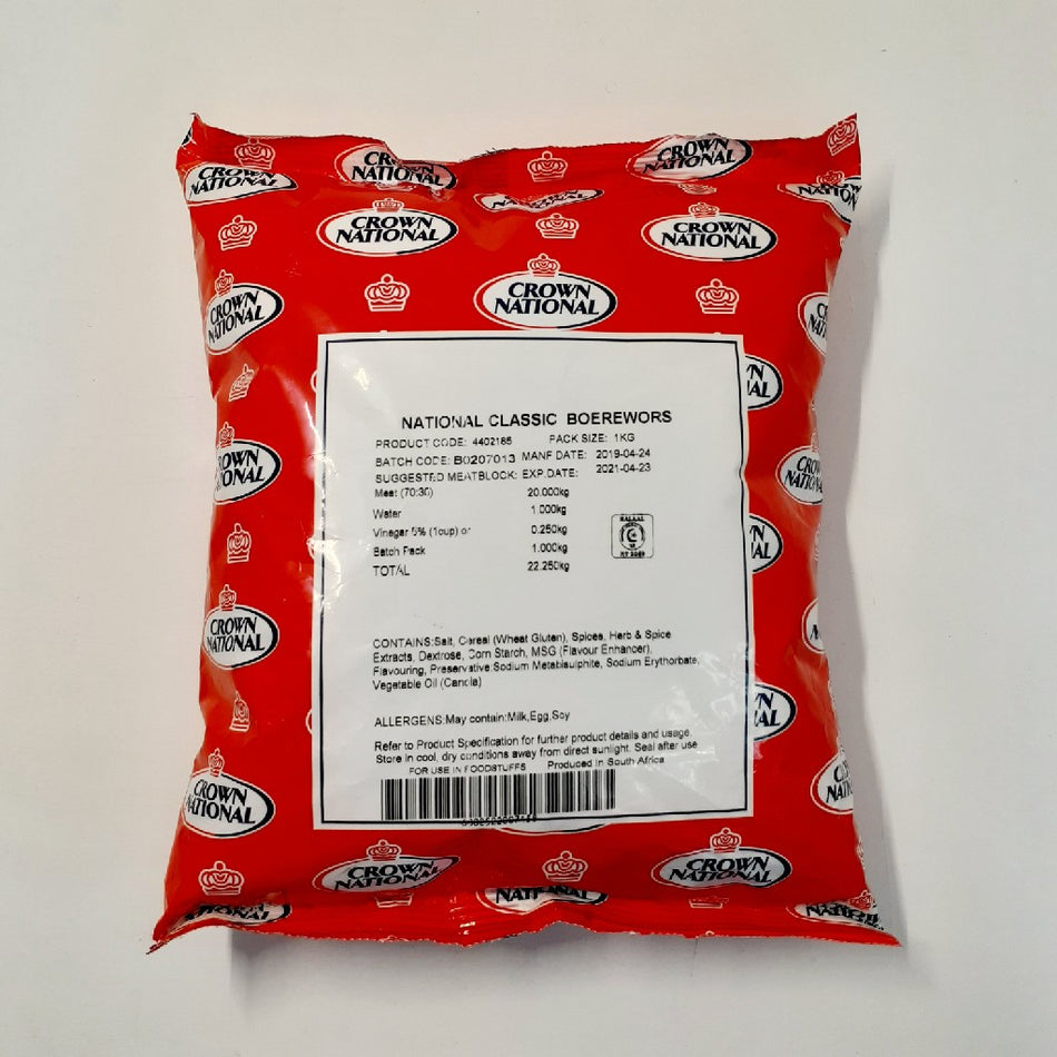 Crown National Classic Boerewors Spice 1KG