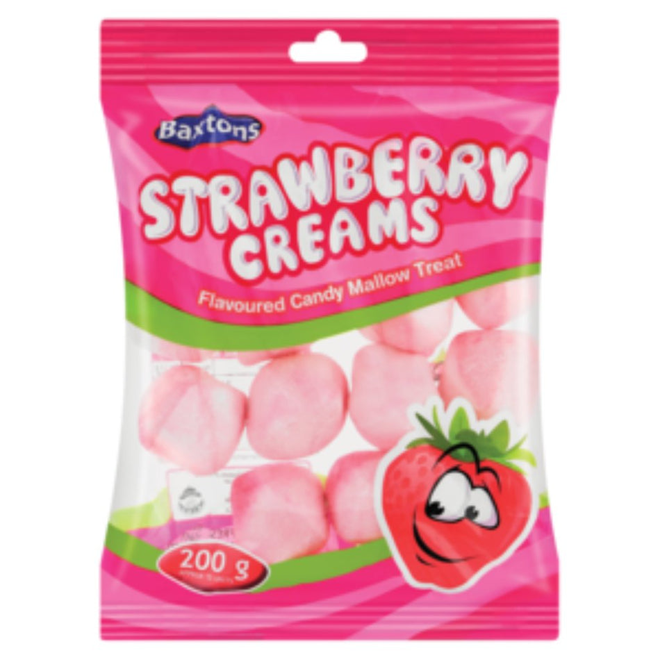 Baxtons Sweets Strawberry Creams 200G