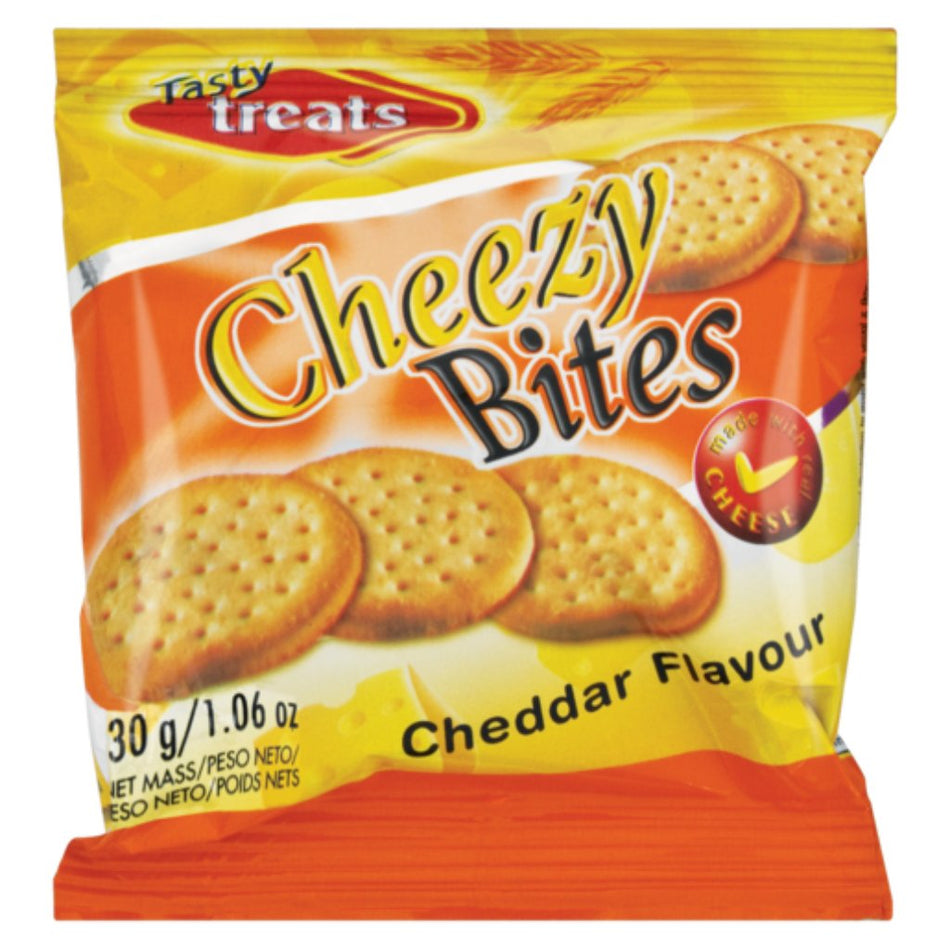 Tasty Treats Cheezy Bites Cheddar 30G