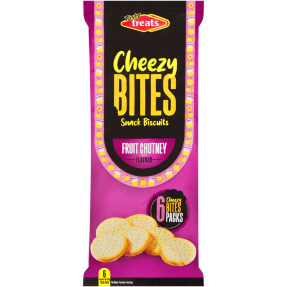 Tasty Treats Cheezy Bites Fruit Chutney 6x30G