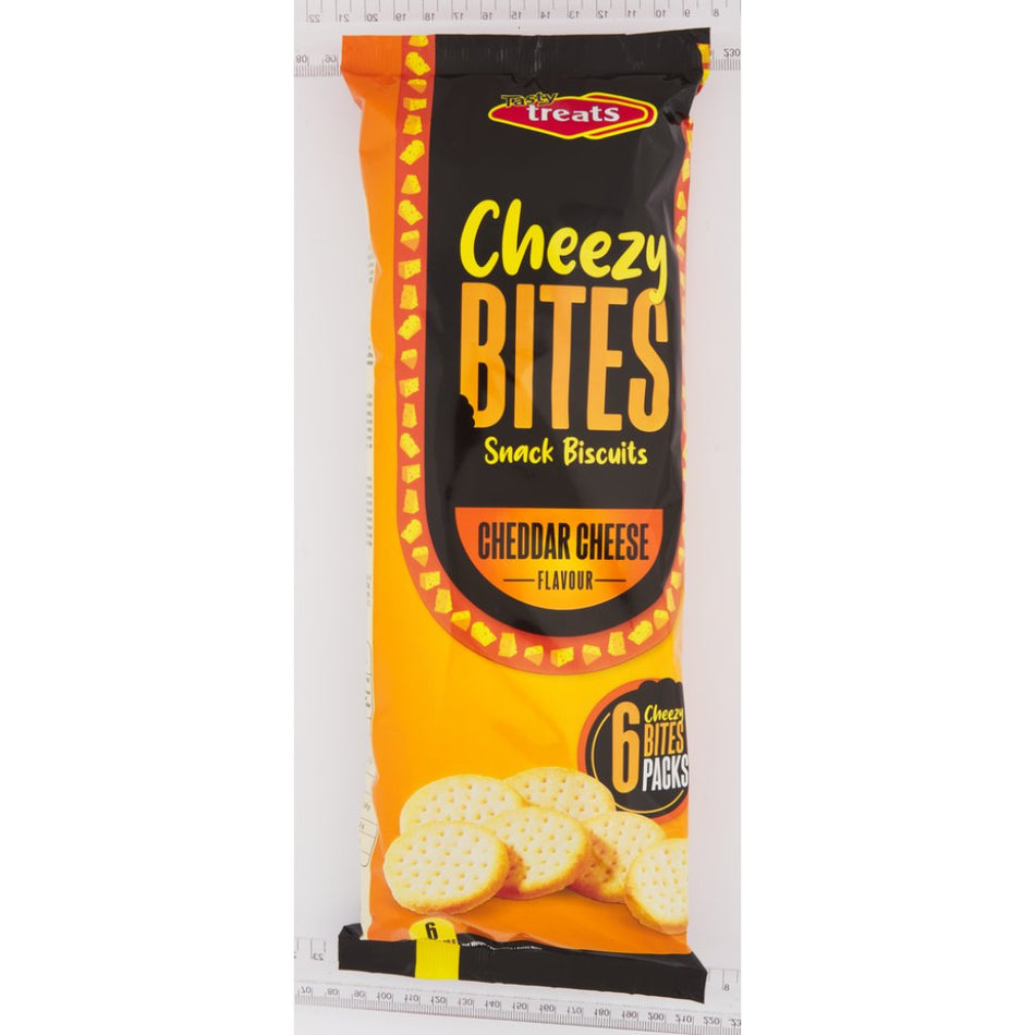 Tasty Treats Cheezy Bites Cheddar 6x30G