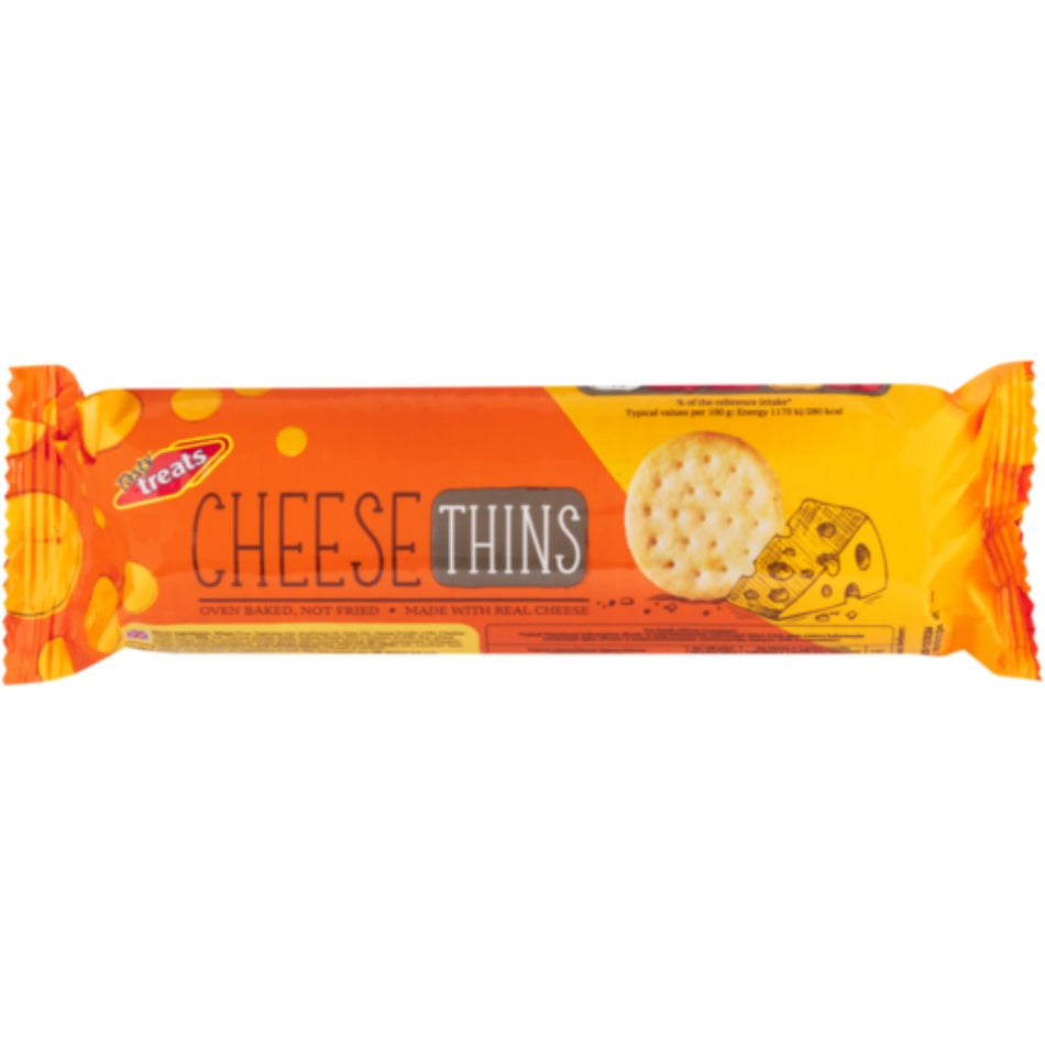 Tasty Treats Crackers Cheese Thins 150G