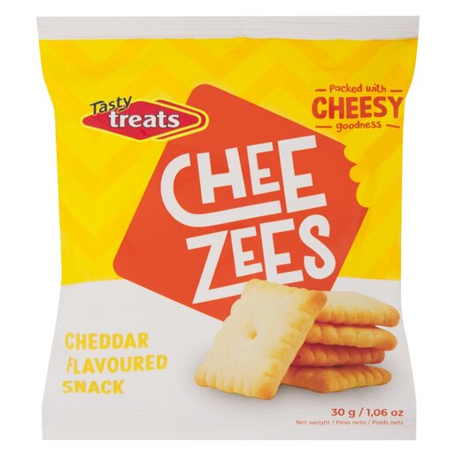 Tasty Treats Cheezees Cheddar Snack 30G -