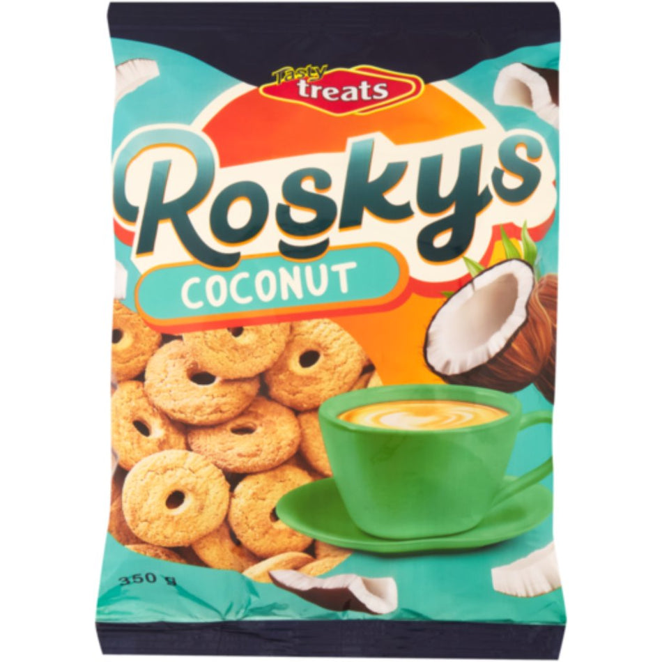 Tasty Treats Roskys Coconut Flavour Biscuits 350G