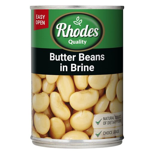 Rhodes Butter Beans Brine 410G Brine