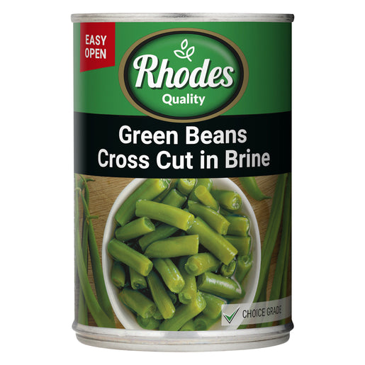 Rhodes Green Beans Cross Cut 410G Cross Cut