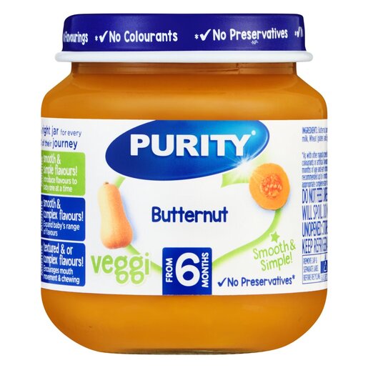 Purity Baby Food Butternut 125ML
